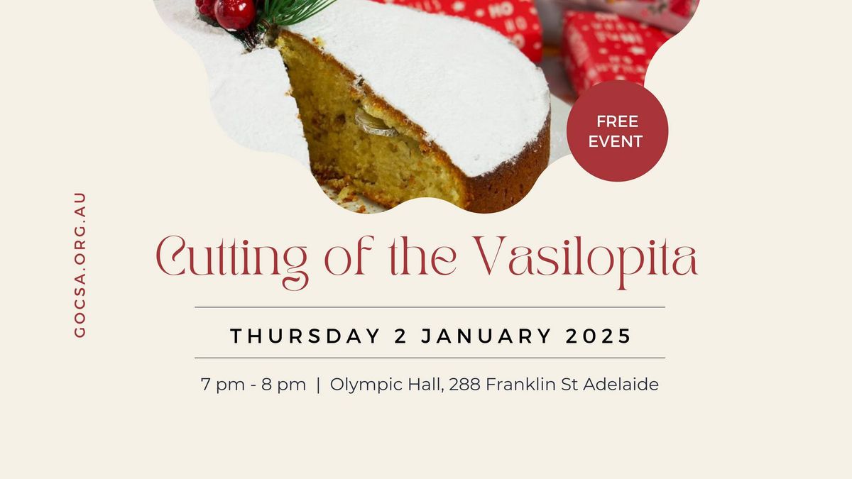 Cutting of the Vasilopita 2025 