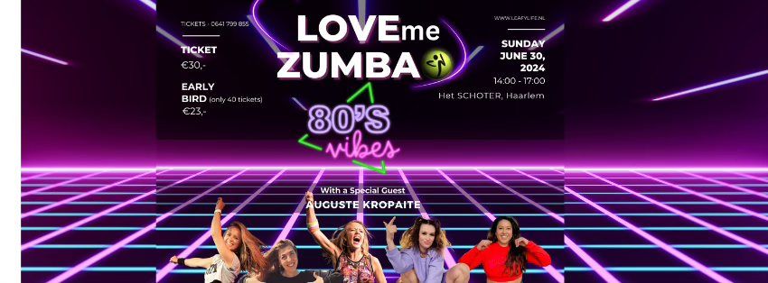 Love me ZUMBA party 80s vibes