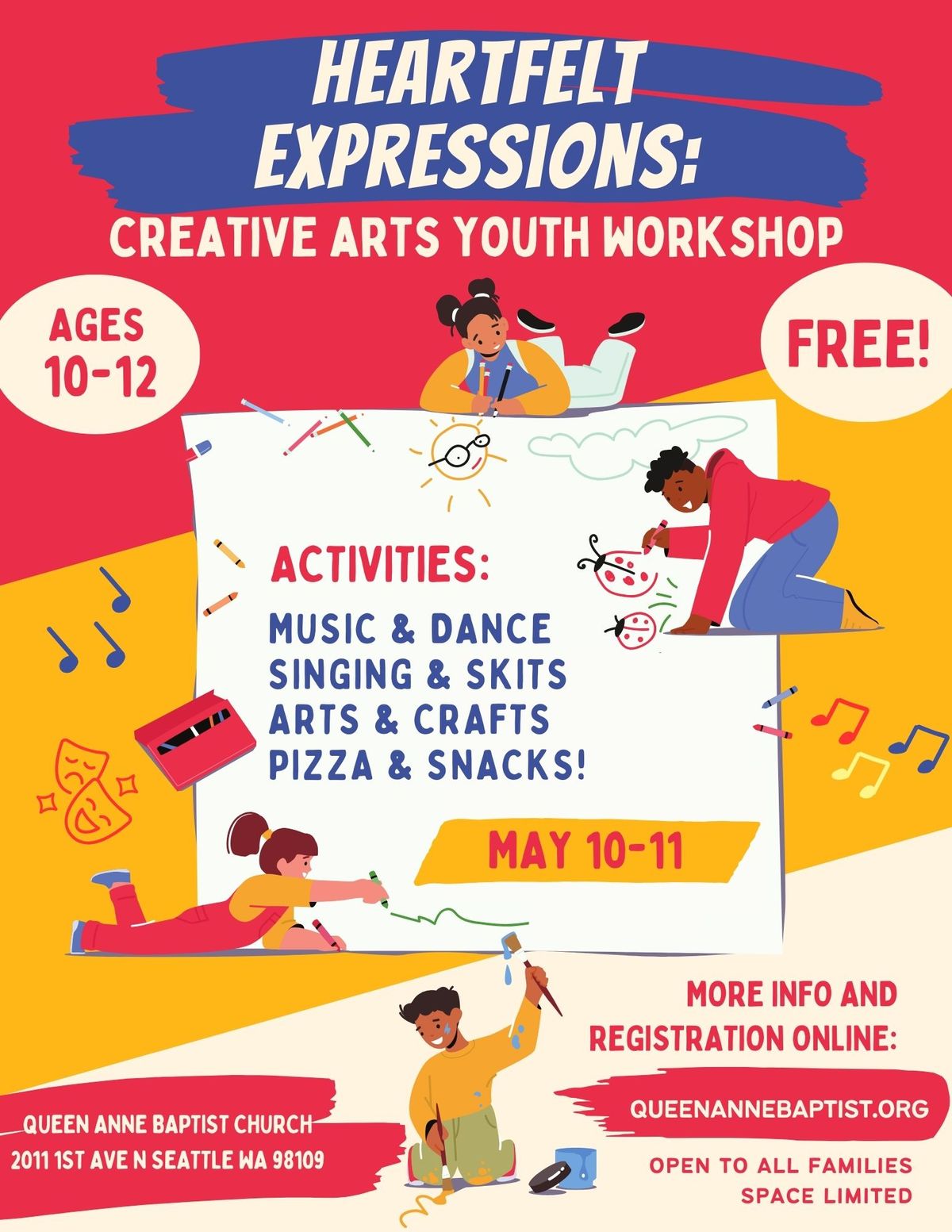 Heartfelt Expressions: Creative Arts Youth Workshop (Free!)