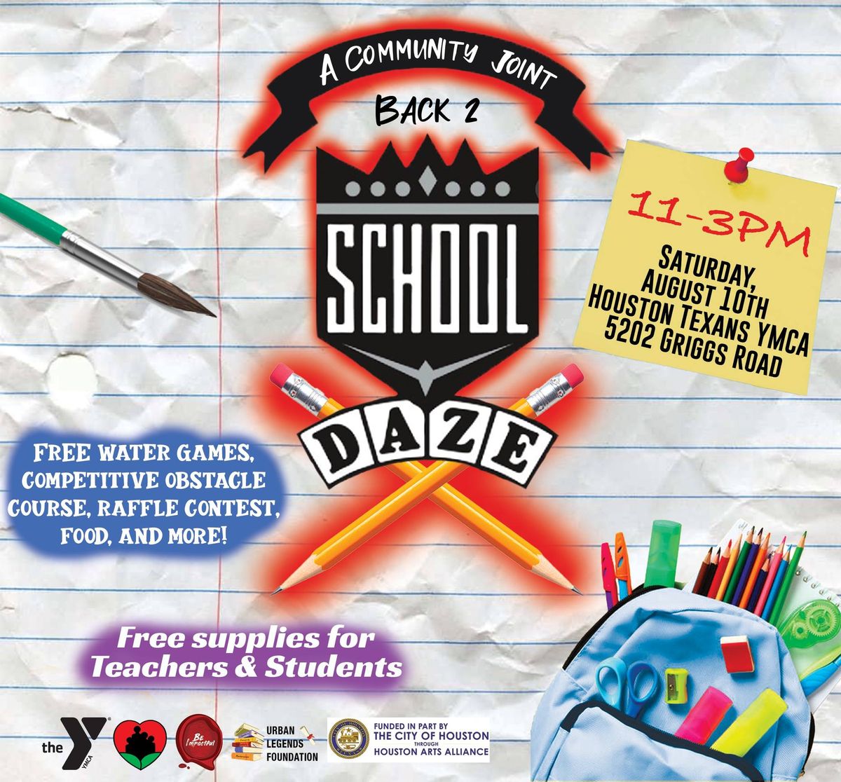 Back 2 School Daze - School Supply Drive