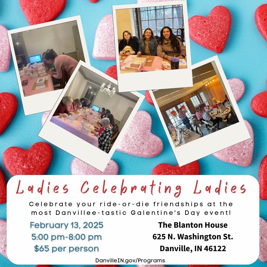 Ladies celebrating Ladies Galentines Event