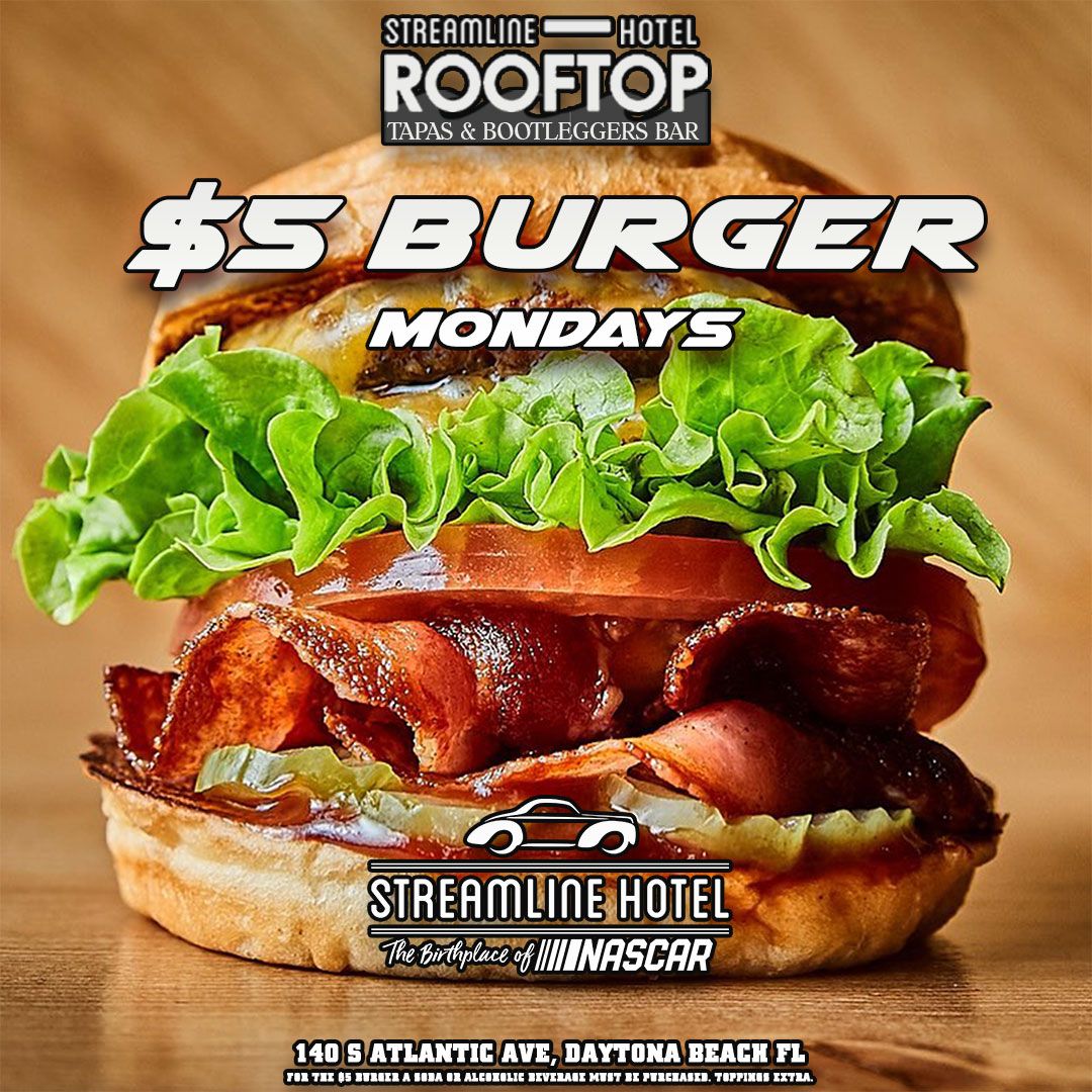 $5 Burgers on the Rooftop