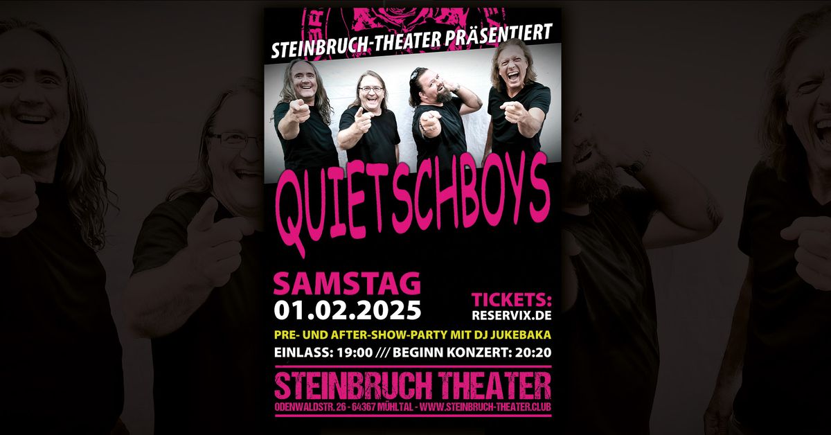 Live: Die Quietschboys mit neuen Songs! Plus Pre & Aftershow-Party mit DJ Jukebaka