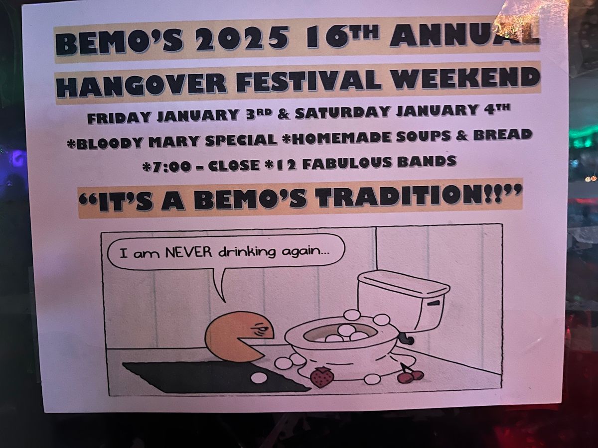 Bemo\u2019s Hangover Festival \u201c2025\u201d