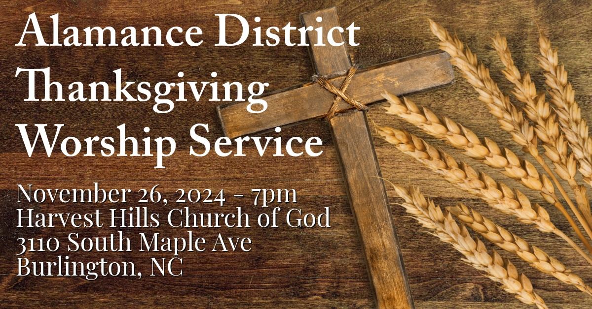 Thanksgiving Worship Service