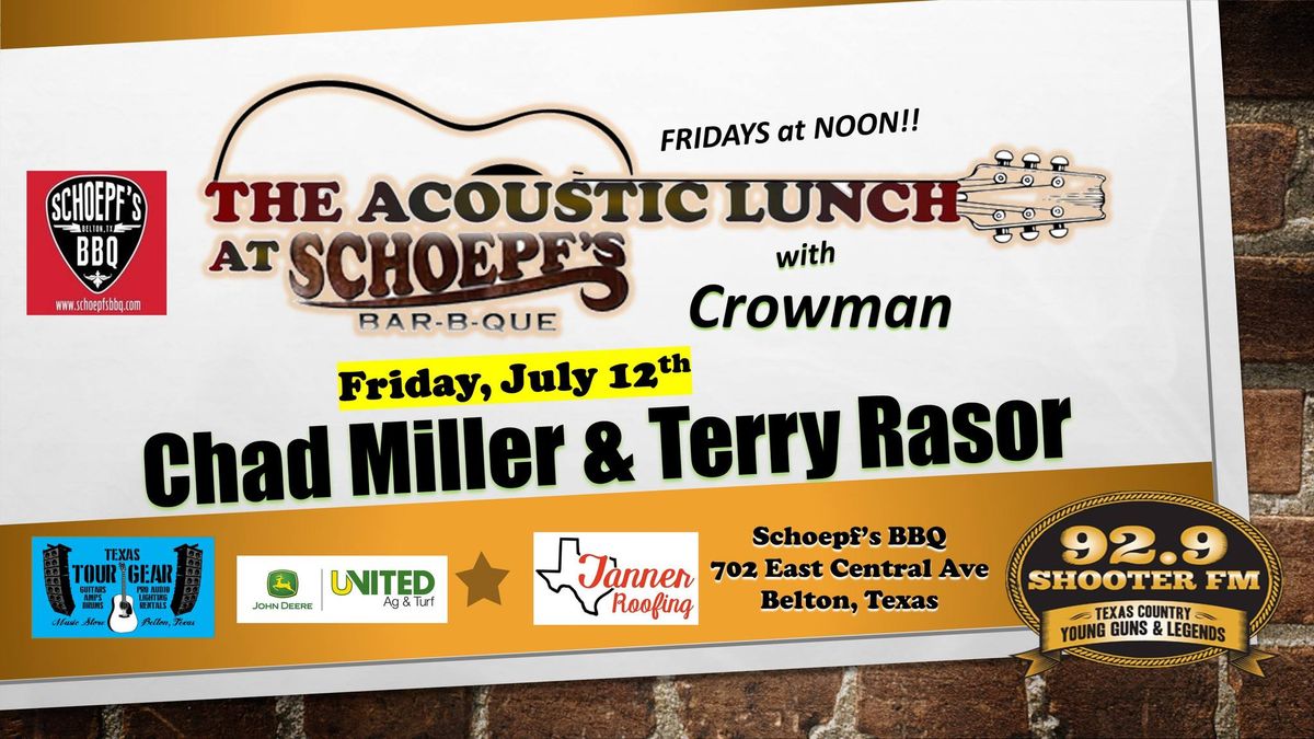 The Shooter FM Acoustic Lunch with Chad Miller & Terry Rasor