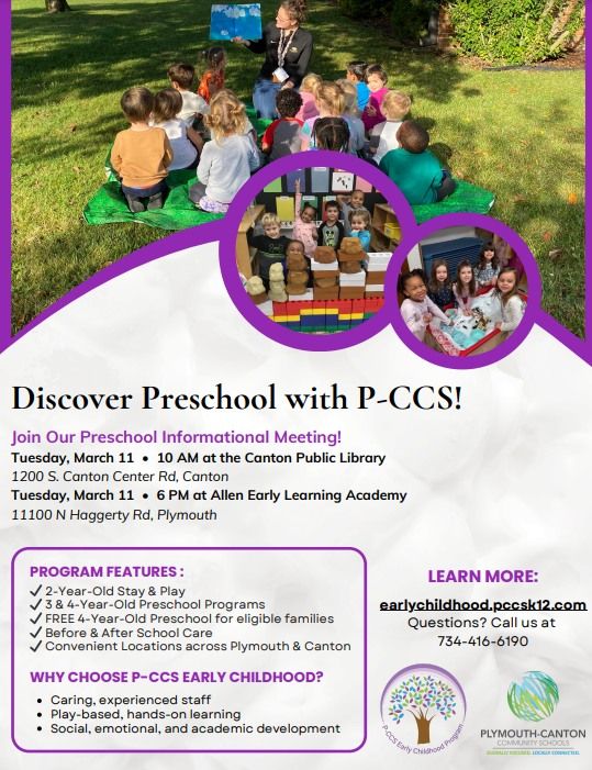 Discover Preschool with P-CCS!