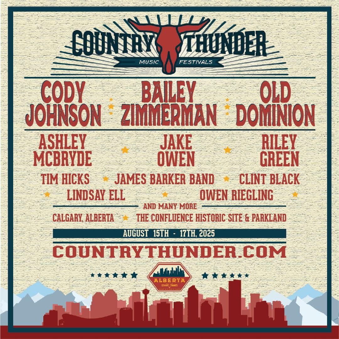 2025 Country Thunder Alberta: Cody Johnson & Ashley McBryde - Friday