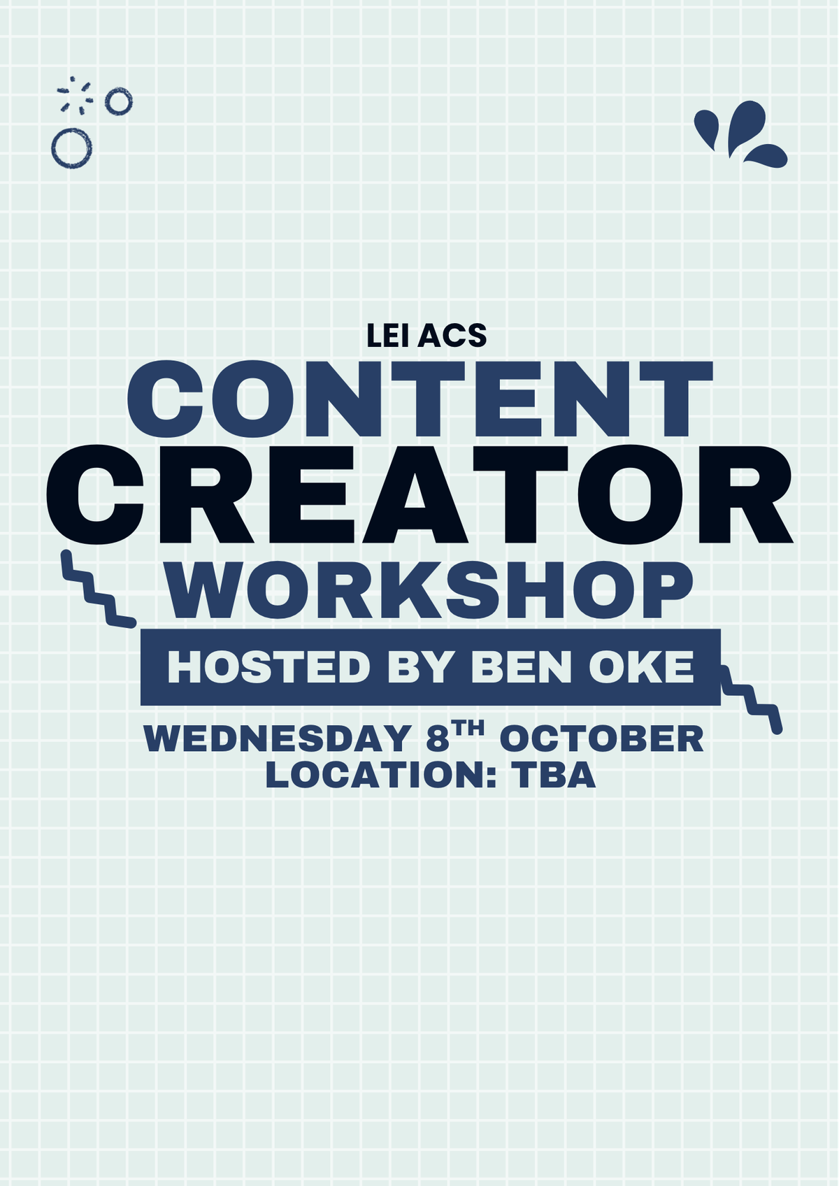 Content Creator Workshop!