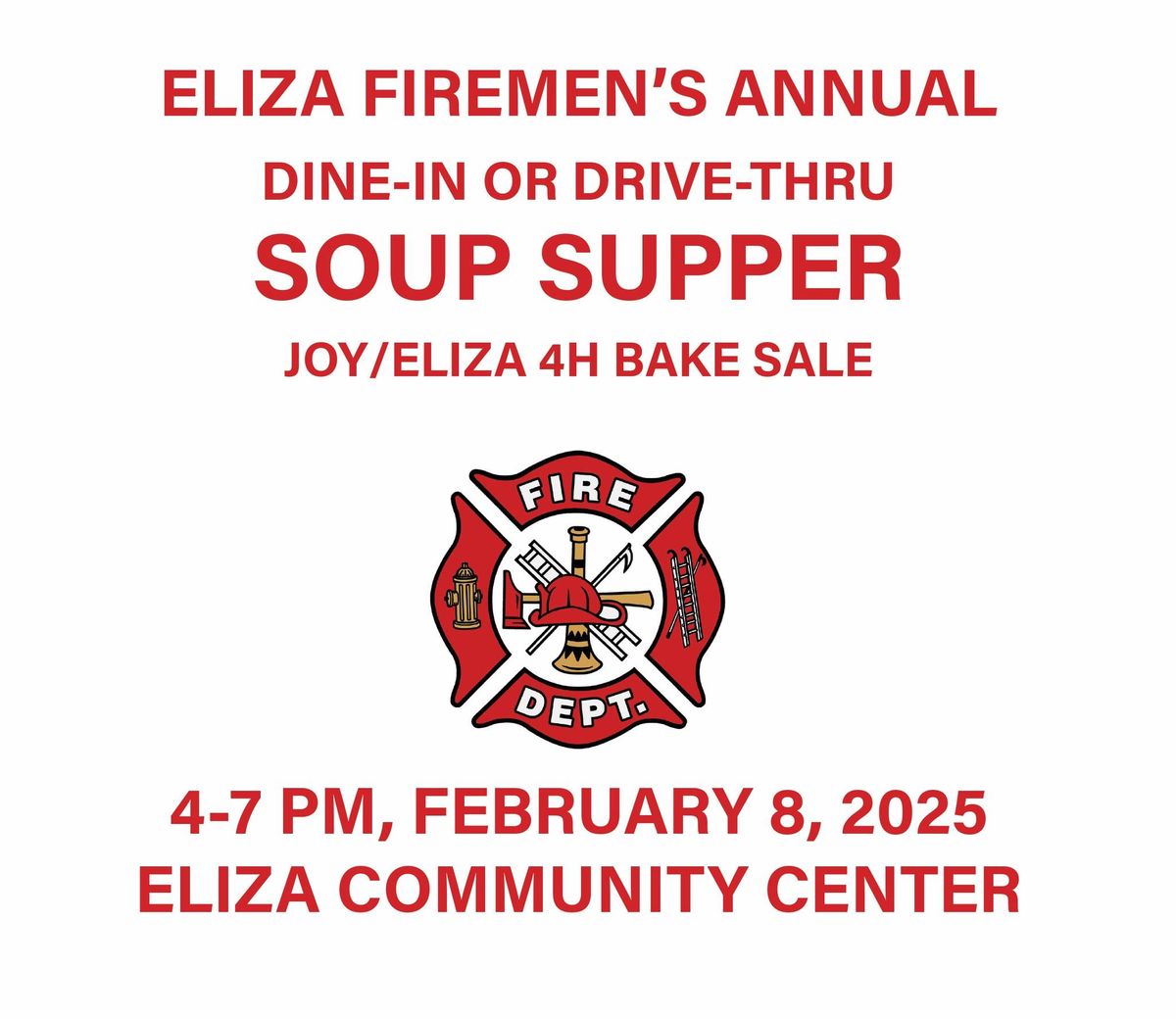 Eliza Fire Department Soup Supper