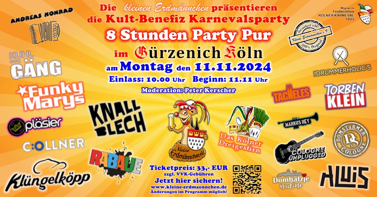 11. im 11. Kult-Benefiz-Karnevalsparty im G\u00fcrzenich K\u00f6ln 2024