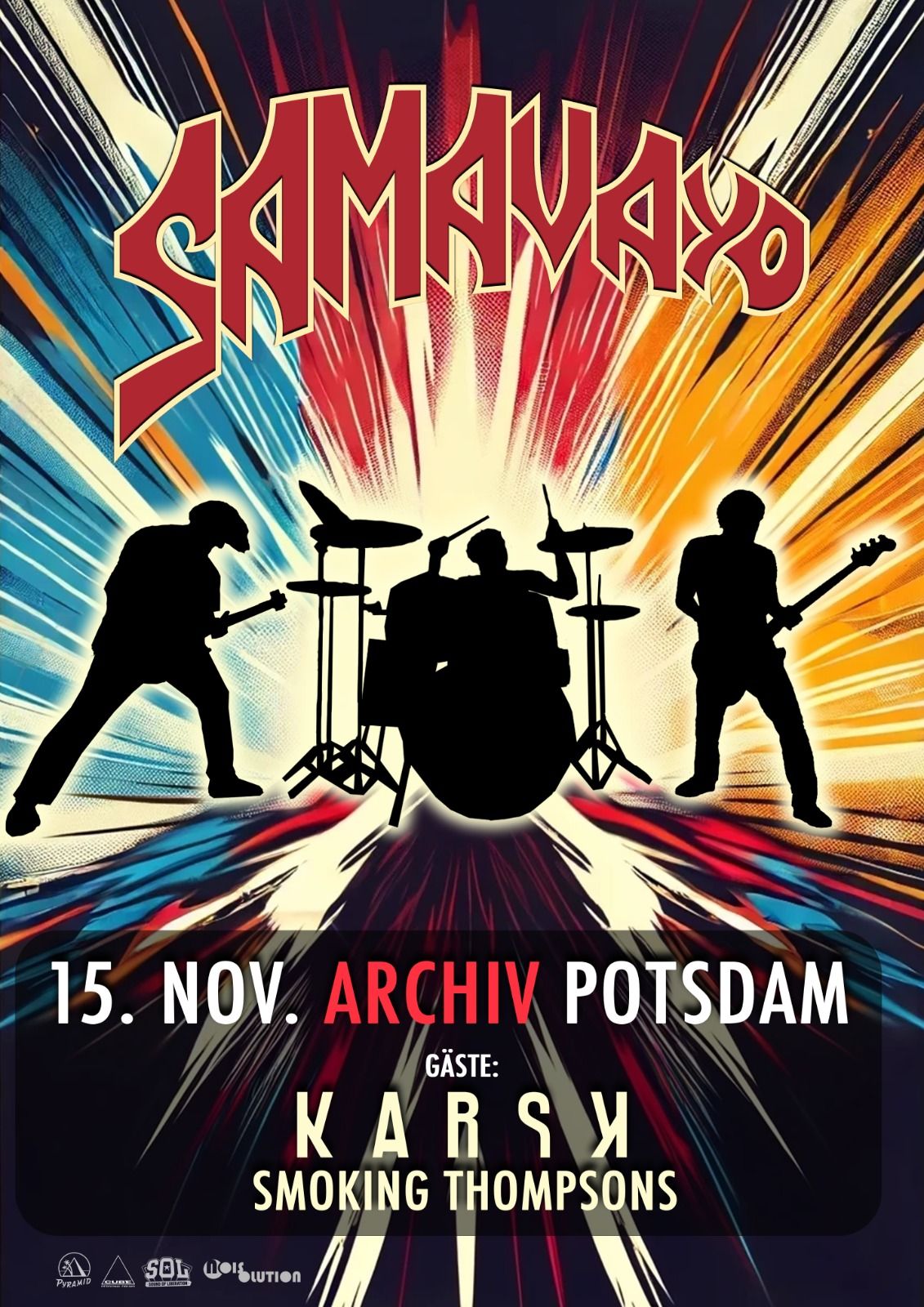 Konzert im Archiv, Potsdam: Samavayo + Karsk + Smoking Thompsons