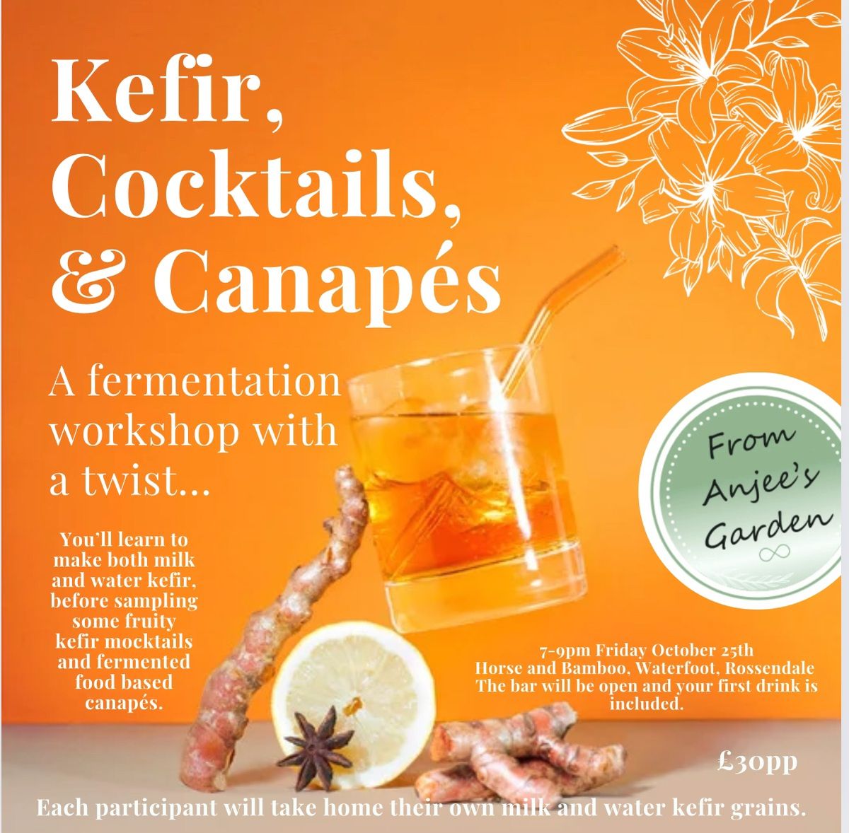 Kefir, Cocktails and Canap\u00e9s 