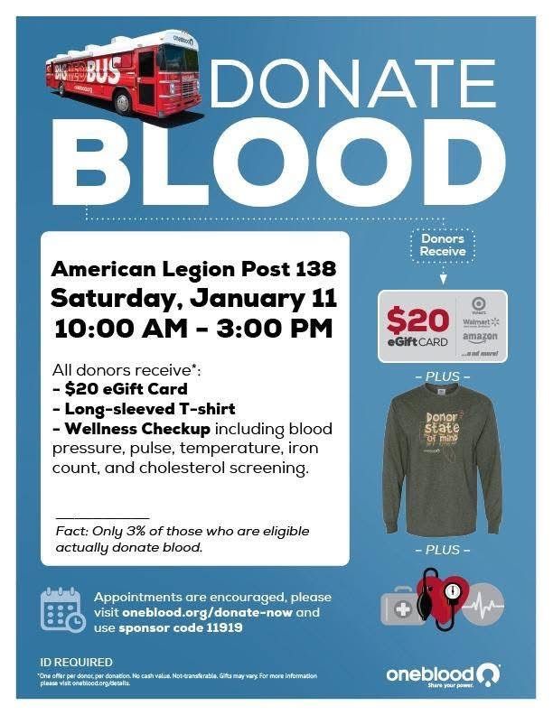 One Blood Blood drive