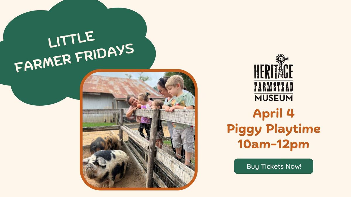 Little Farmer Friday - Piggy Playtime 