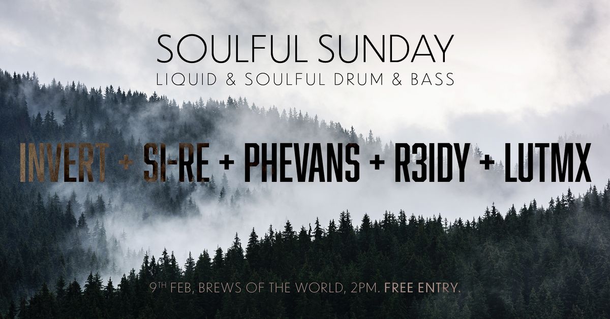 Soulful Sunday @ Brews of the World - Free Entry