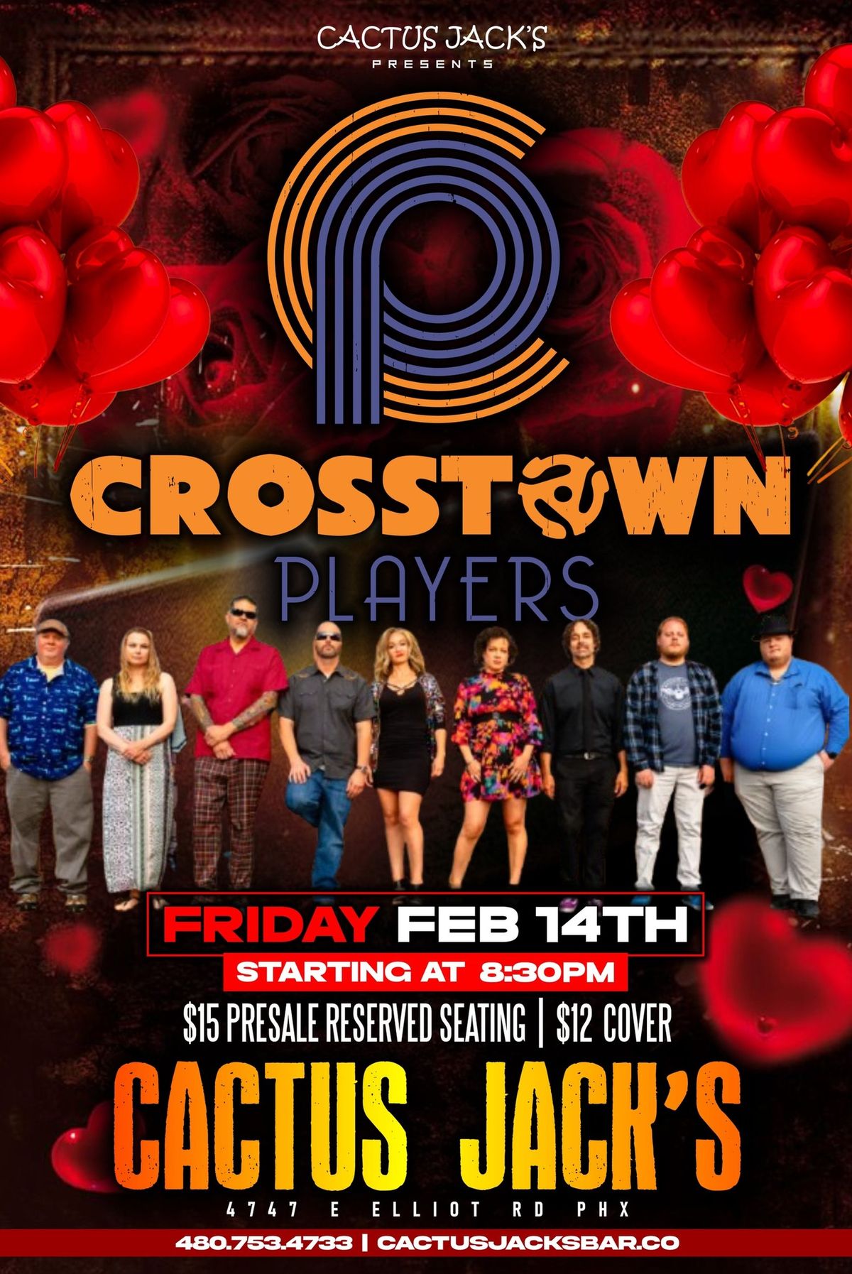 Funky Lil\u2019 \ud83d\udc9dValentines\ud83d\udc9d Special Event Crosstown Players at Cactus Jack's!