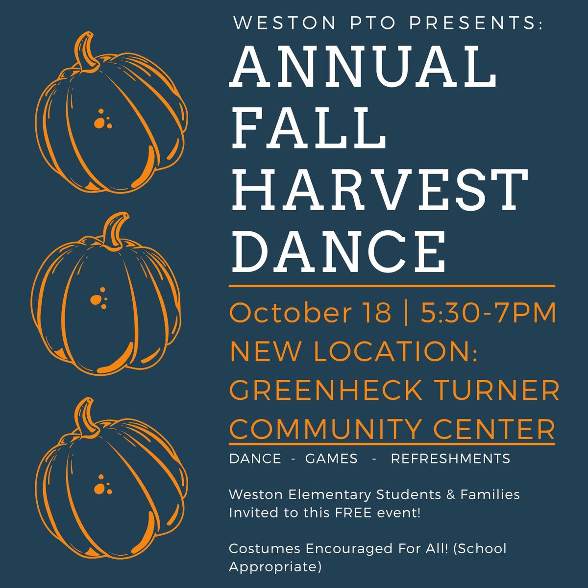 Fall Harvest Dance - Weston PTO