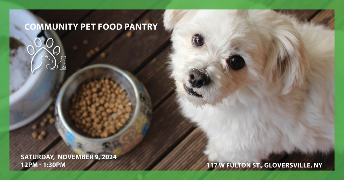 FCRSPCA Community Pet Food Pantry (DRIVE-THRU)