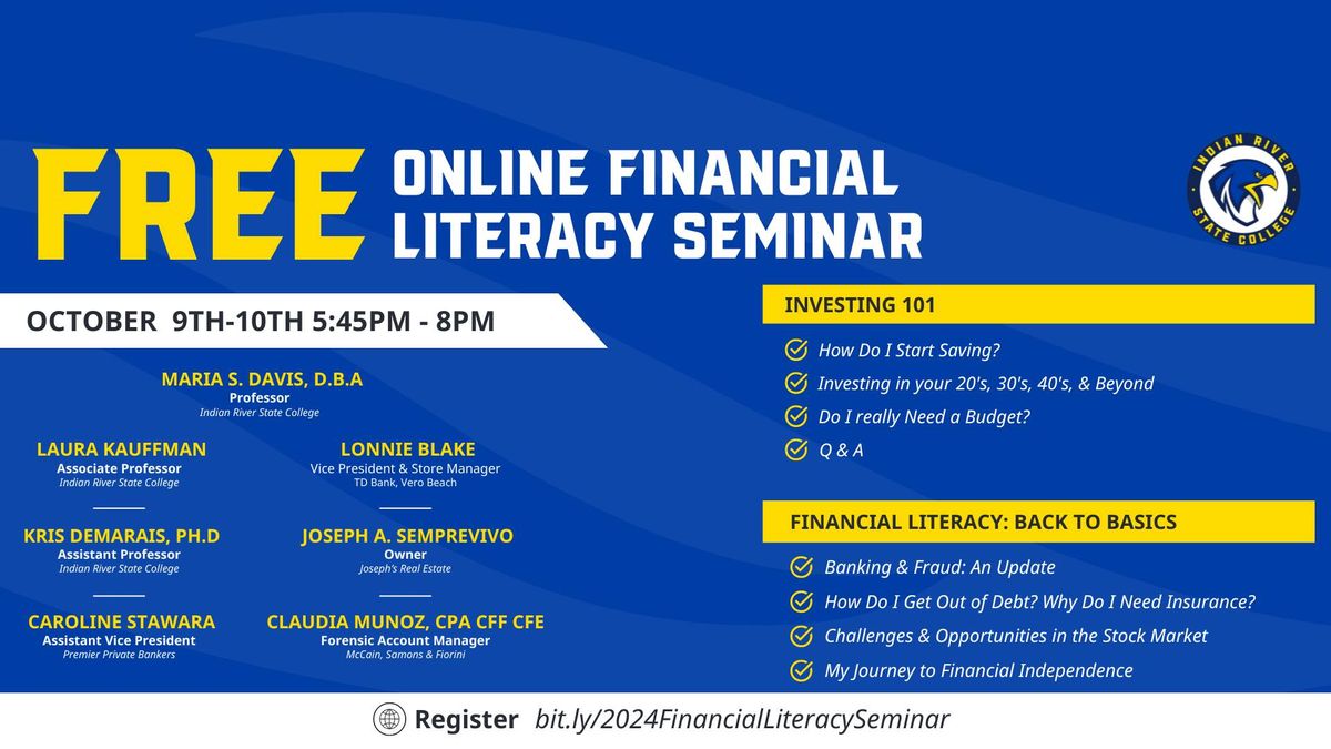 FREE Online Financial Literacy Seminar