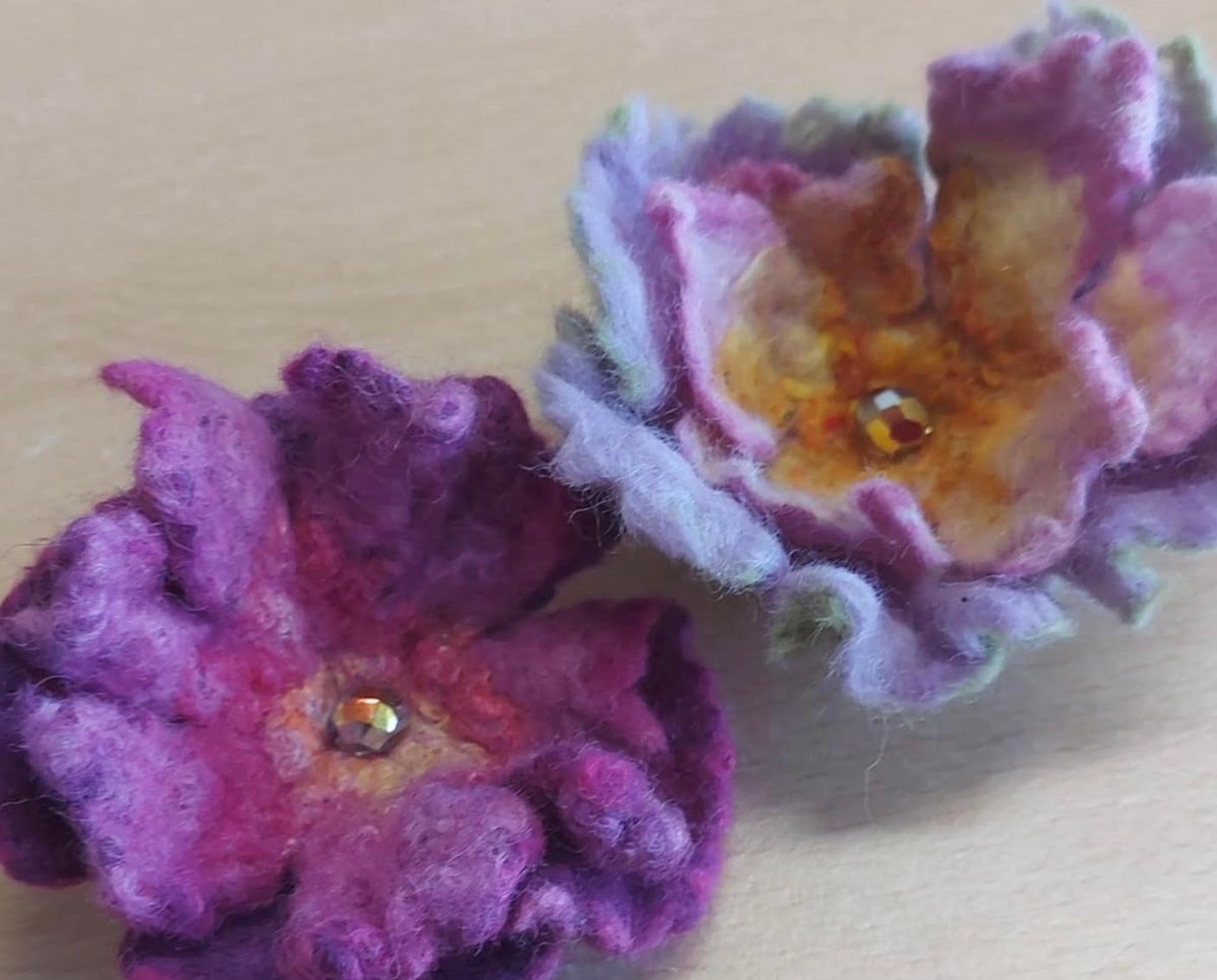 Wet-felted Flowers Workshop