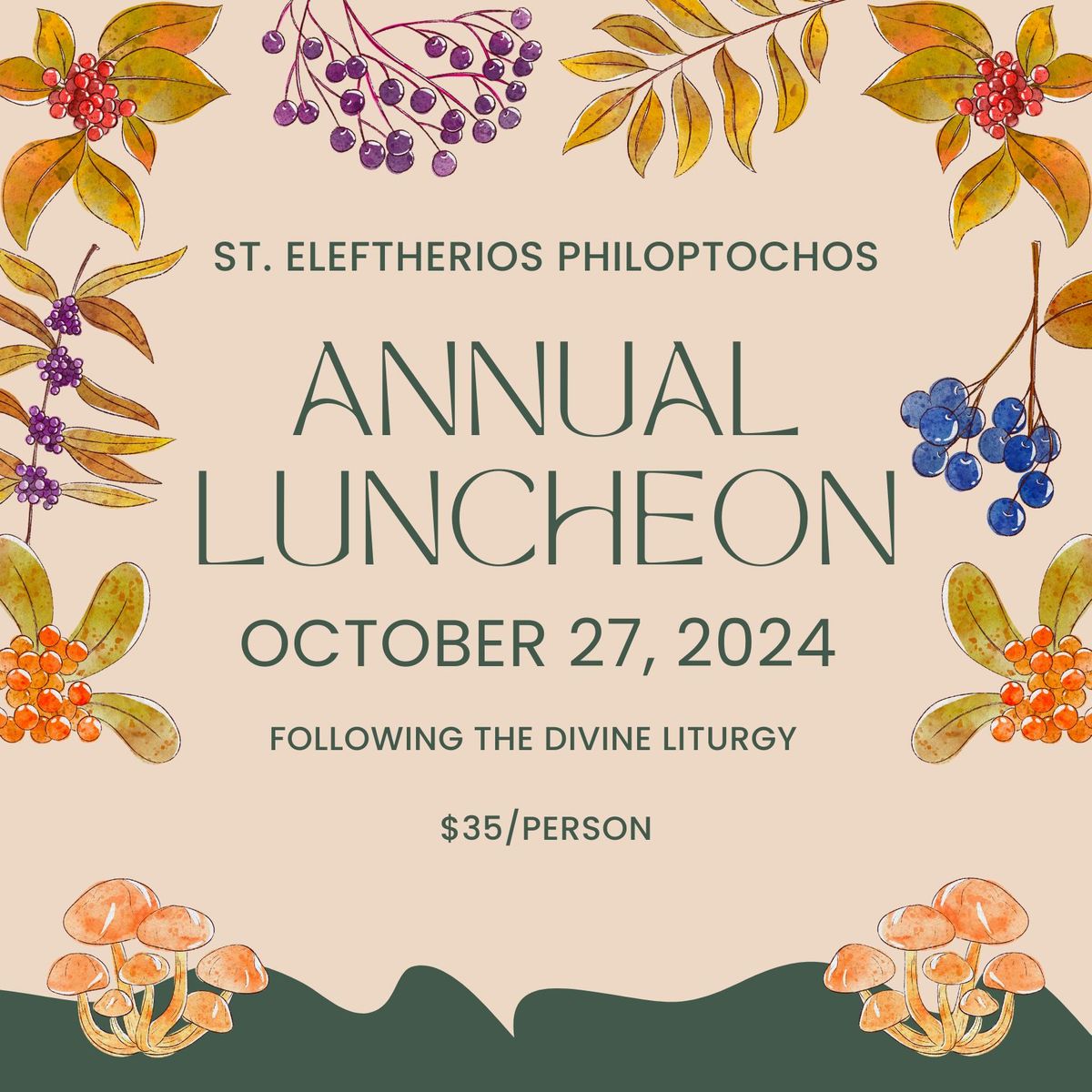 St Eleftherios Philoptochos Annual Luncheon