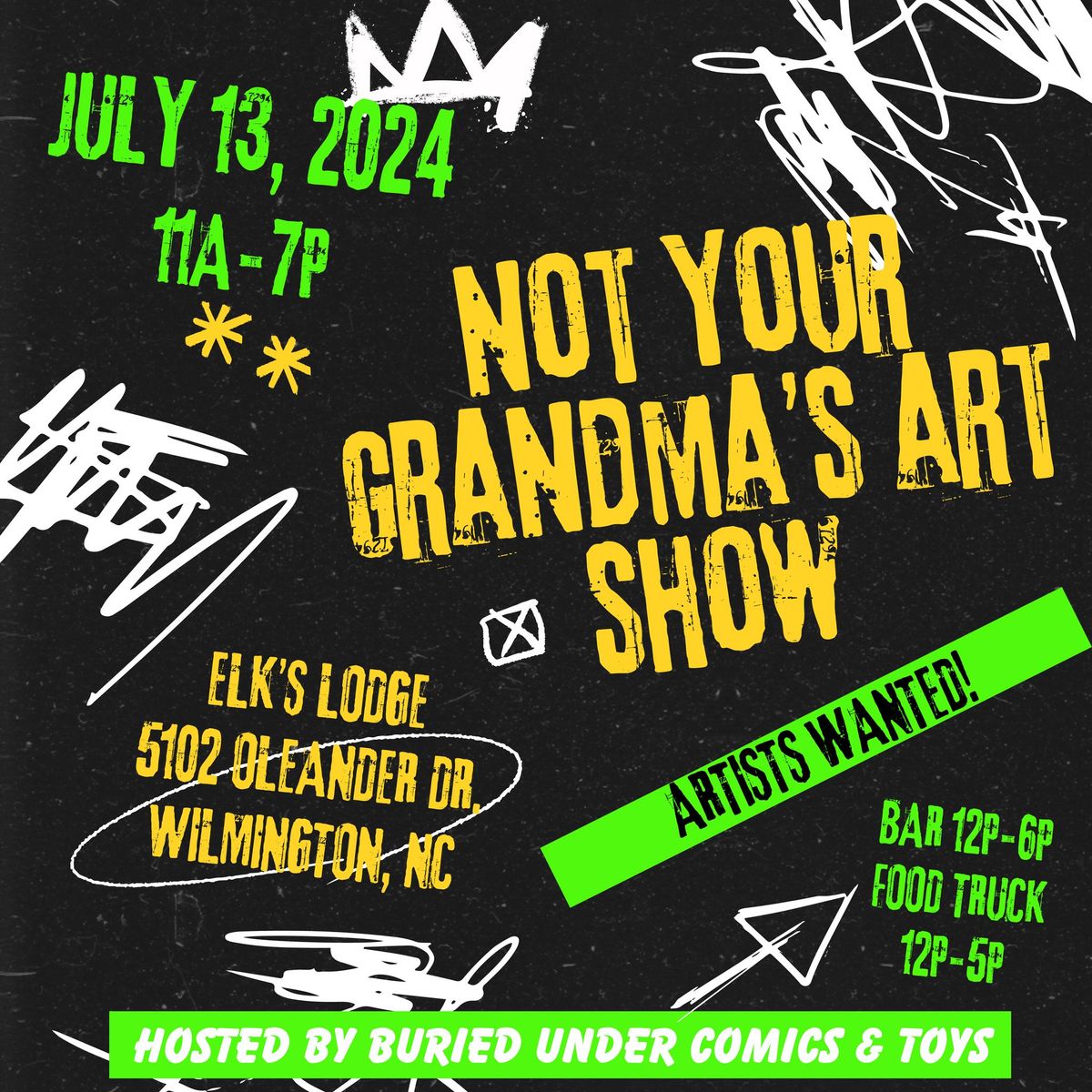 Not your Grandma's Art Show Wilmington NC
