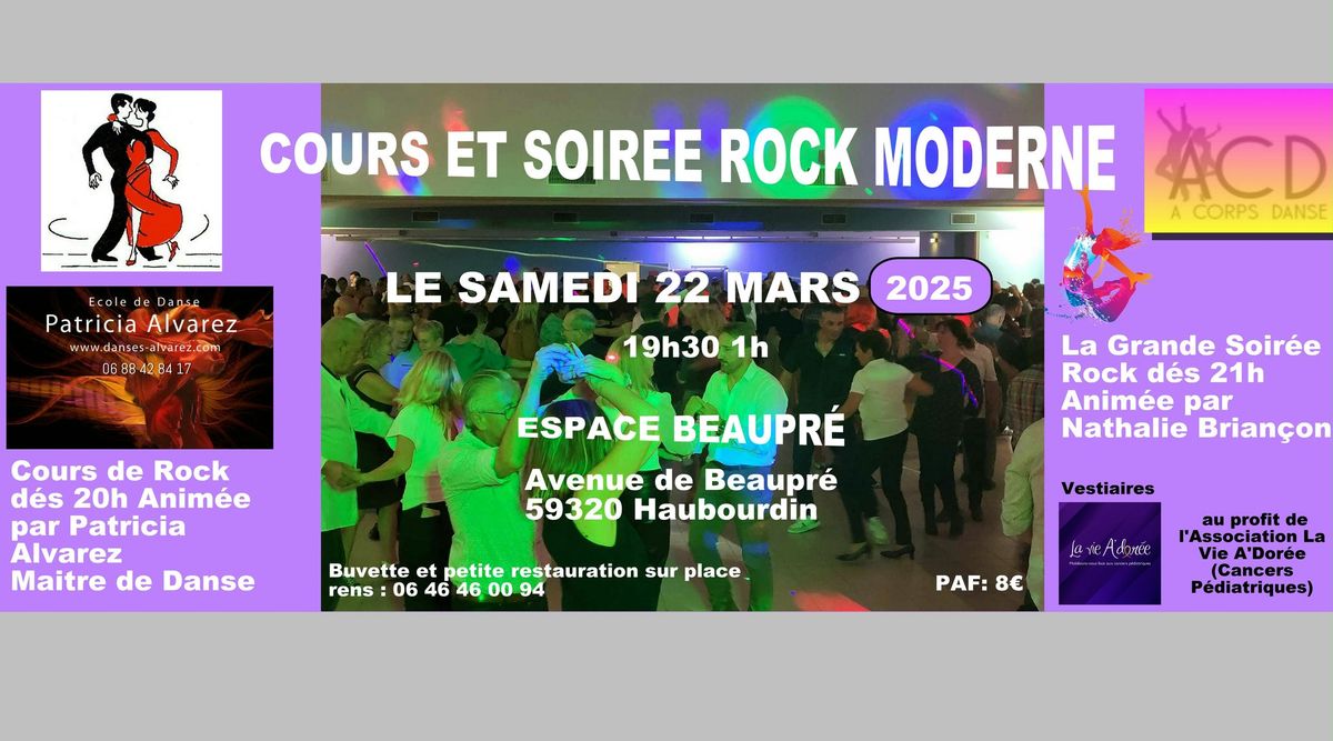 COURS SUIVI DE LA GRANDE SOIREE ROCK \u00c0 BEAUPR\u00c9