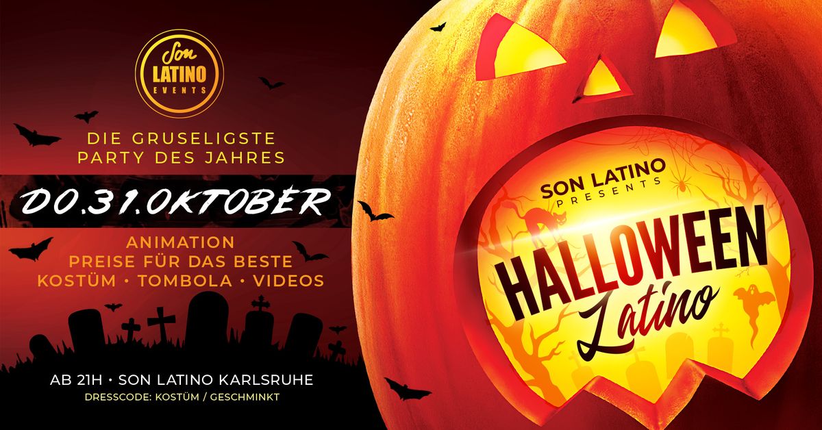 \ud83c\udf83 Halloween Latino 2024 \ud83c\udf83 31. OKT \ud83c\udf83 2 DJS - ANIMATION - TOMBOLA - HAPPY HOUR