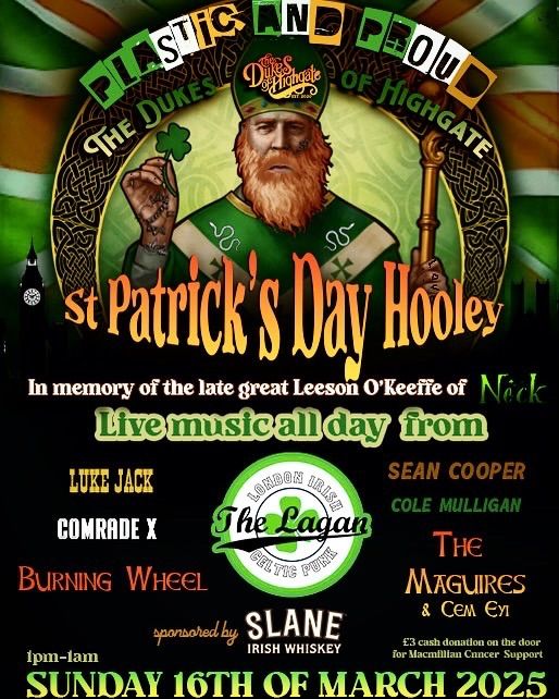 \ud83c\uddee\ud83c\uddeaST PATRICKS DAY HOOLEY\ud83c\uddee\ud83c\uddea at The Dukes!\u2618\ufe0f