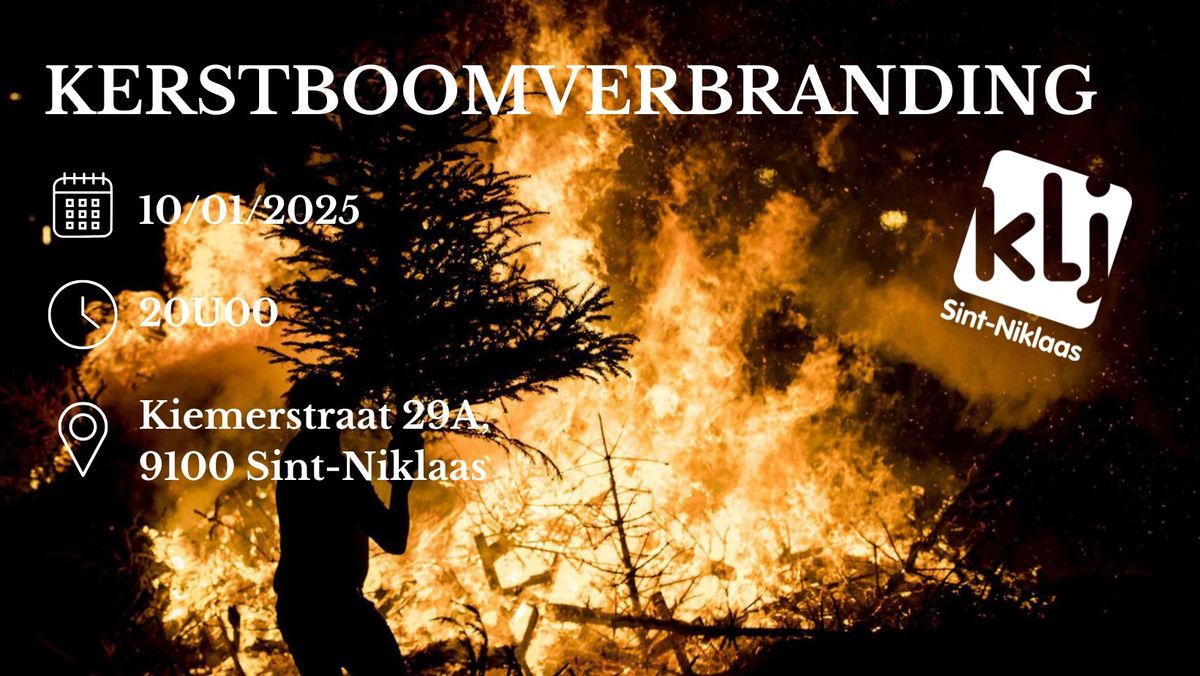 Kerstboomverbranding KLJ Sint-Niklaas 2025