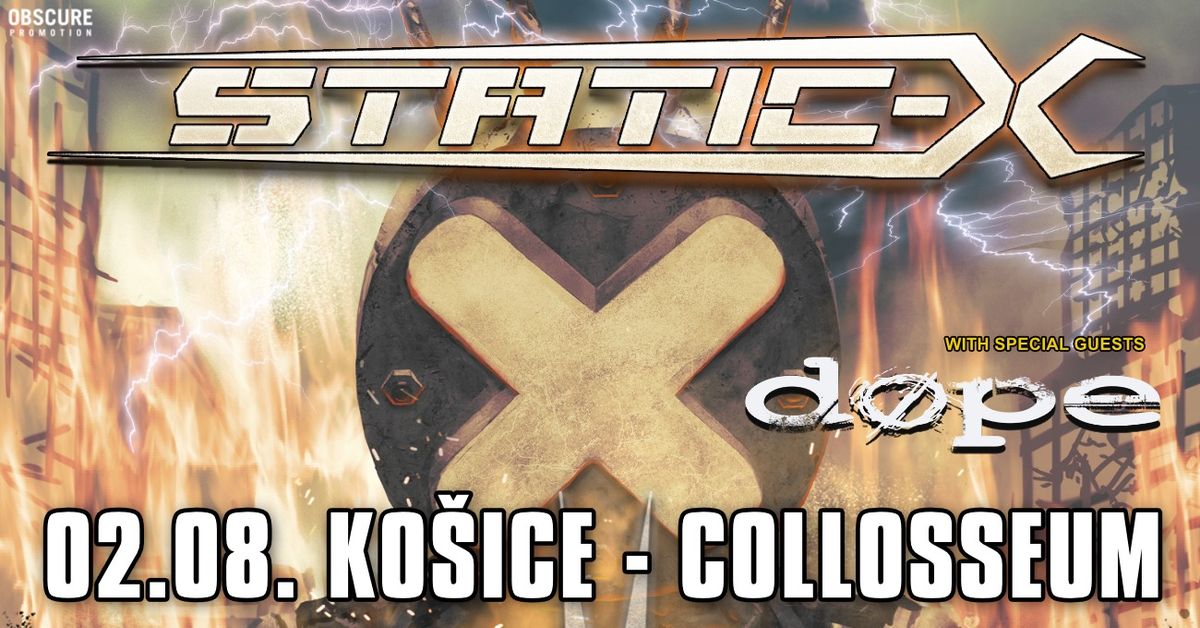 STATIC-X, DOPE - Ko\u0161ice