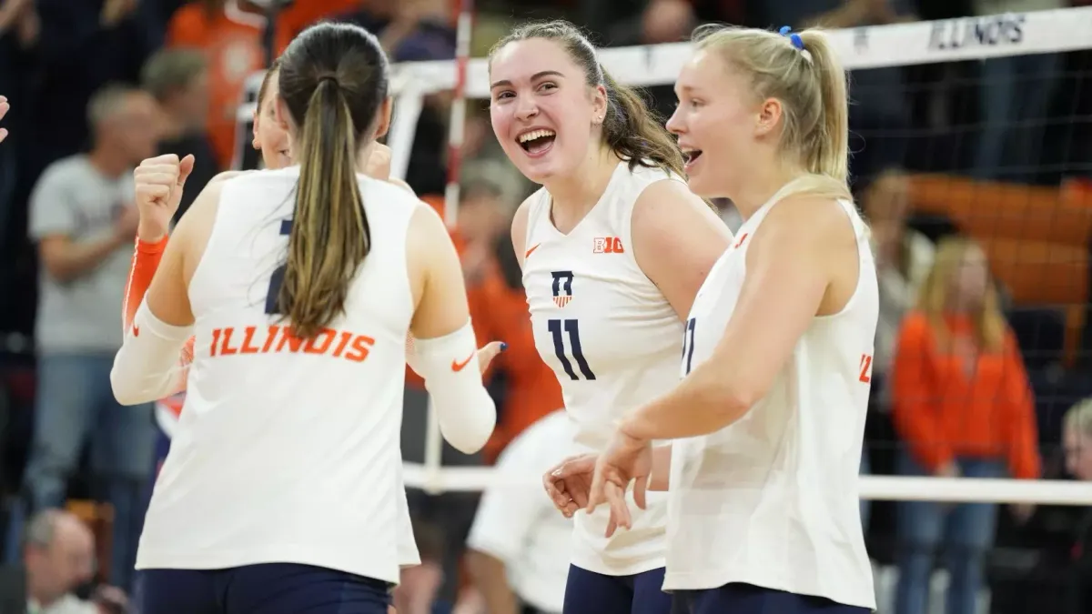 Illinois Fighting Illini at Rutgers Scarlet Knights Womens Volleyball