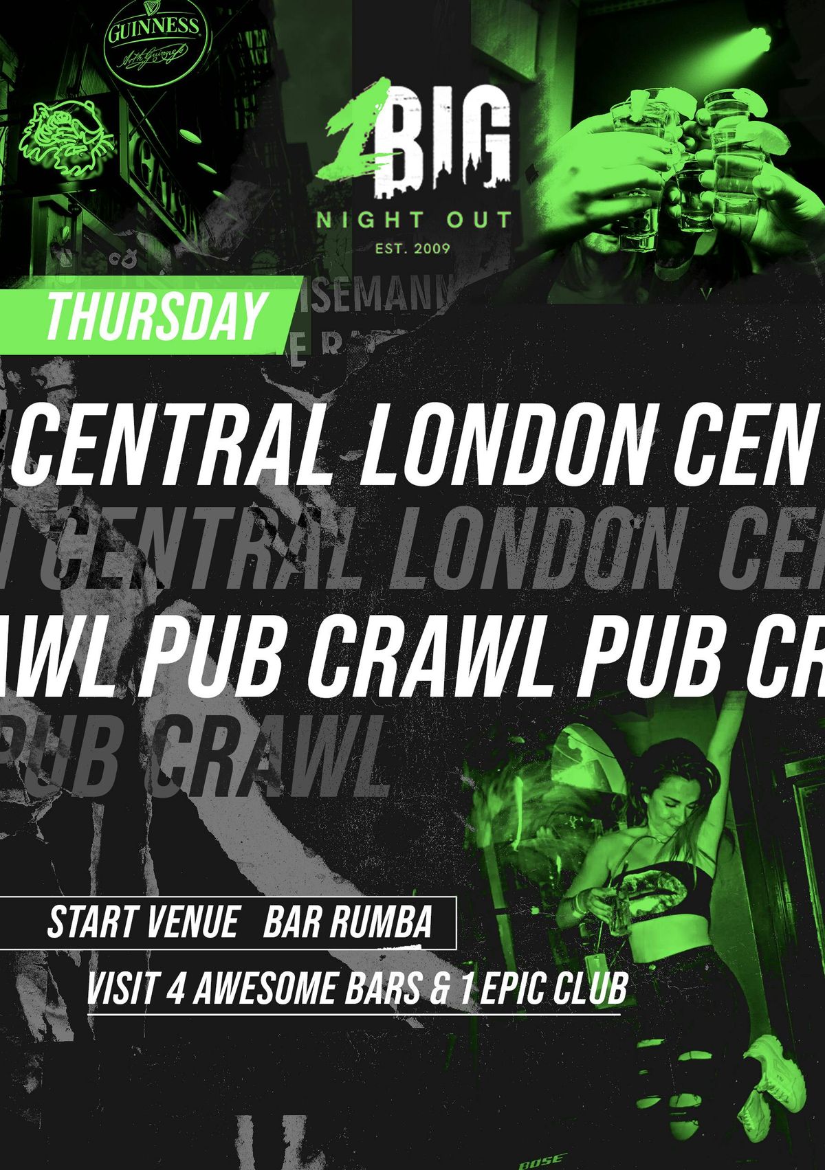 CENTRAL LONDON PUB CRAWL - EVERY THURSDAY 