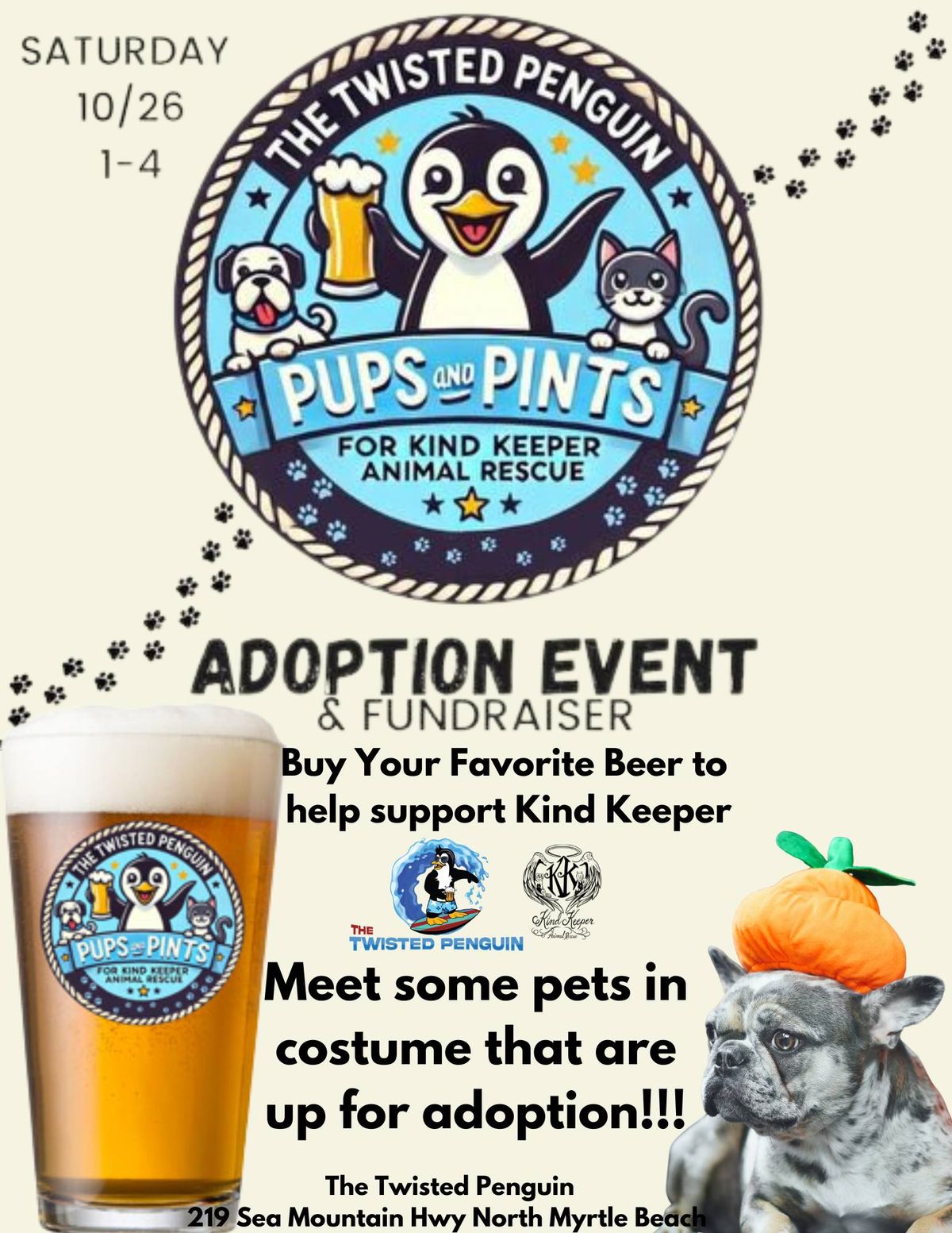 Pups & Pints @ The Twisted Penguin