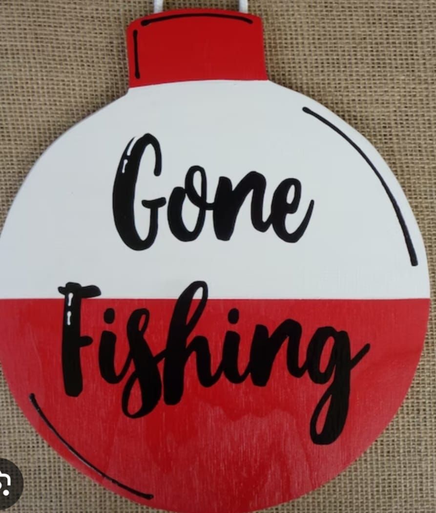 Fathers Day Fishing Bobber Sign