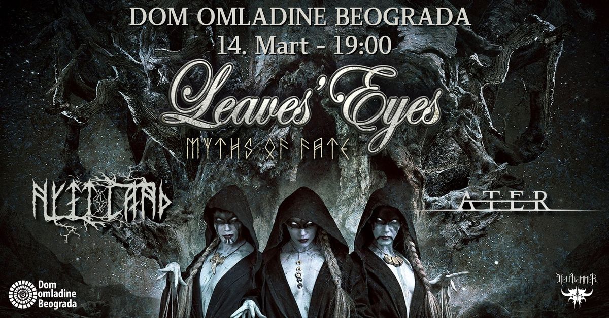 Leaves' Eyes \/ Nytt Land \/ Ater - DOM OMLADINE BEOGRADA