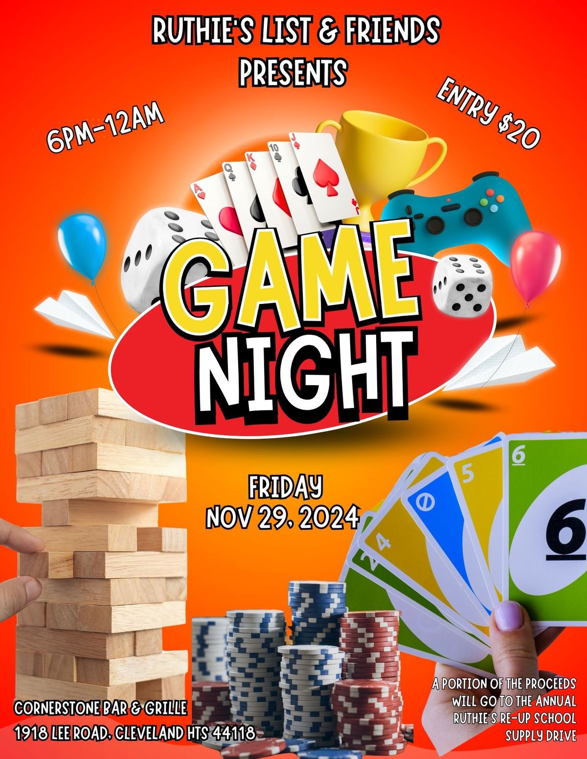 Ruthie\u2019s List & Friends presents Game Night