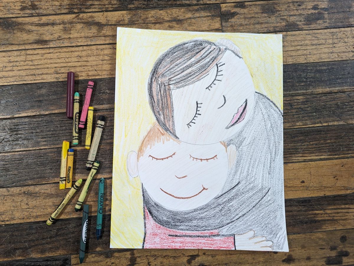 Homeschool Mother's Day Drawing