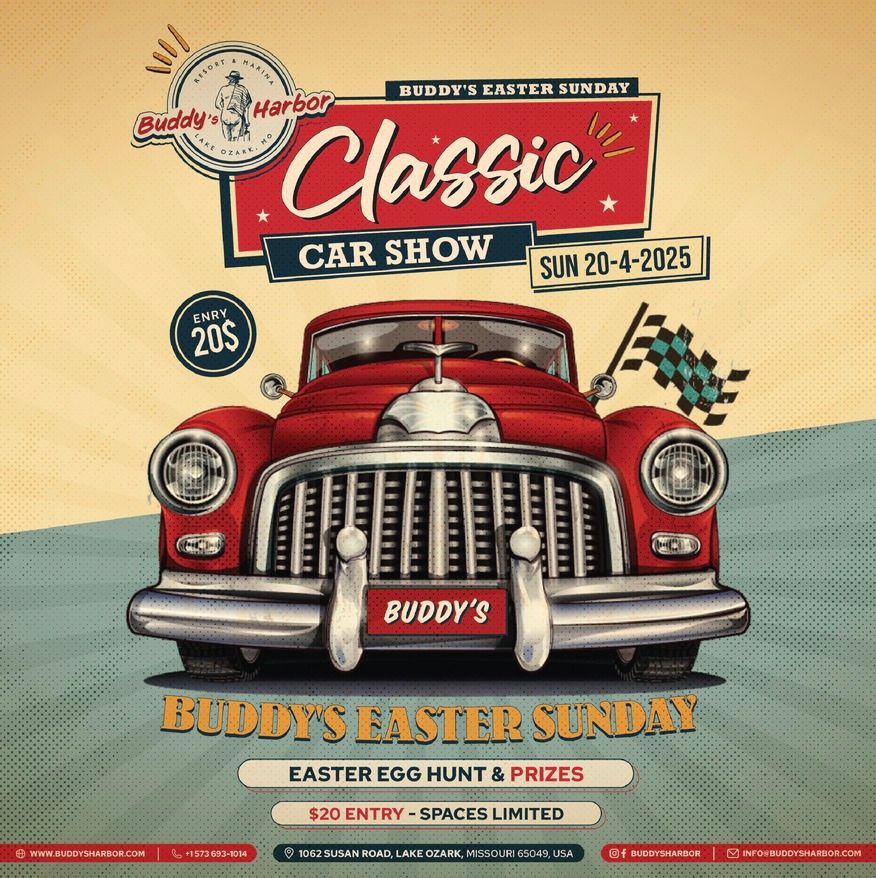 Buddy's Harbor Classic Car Show & Easter Egg Hunt - Easter Sunday April 20th 