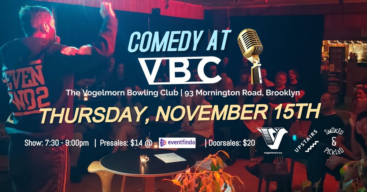 Comedy at VBC - November 21st 2024