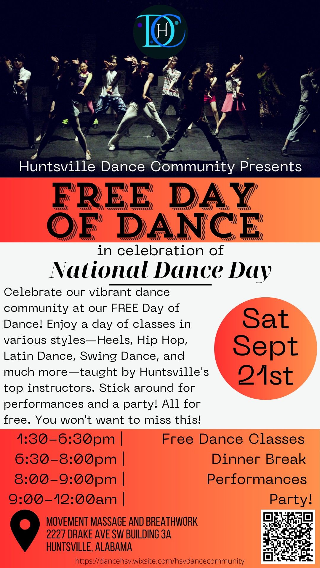 2024 Free Day of Dance in Honor of National Dance Day!