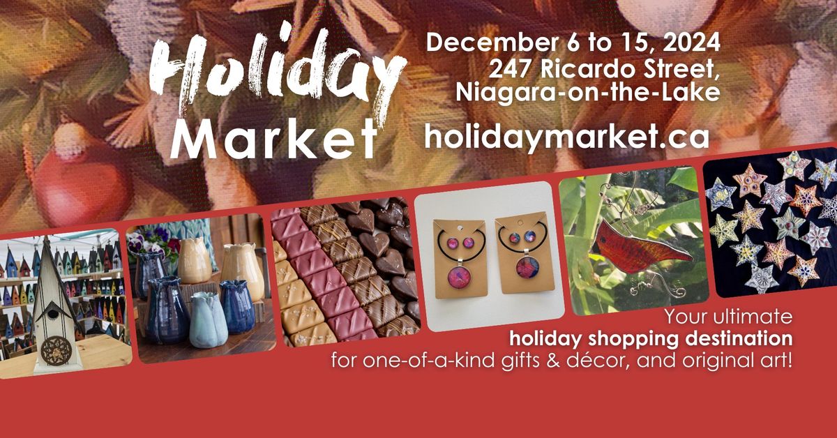 Holiday Market at Niagara Pumphouse Arts Centre