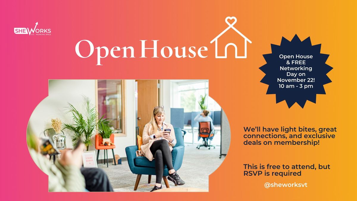 Open House & FREE Networking Day on November 22! \ud83c\udf89