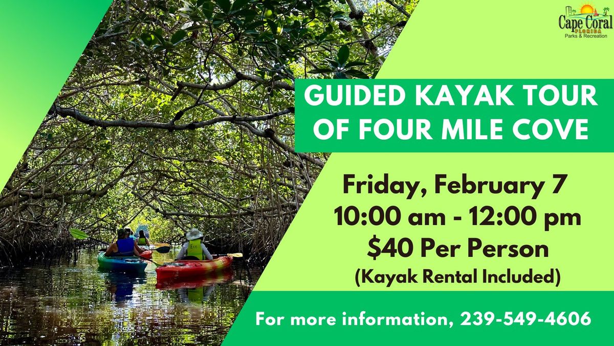 Guided Kayak Tour of Four Mile Cove Eco Preserve