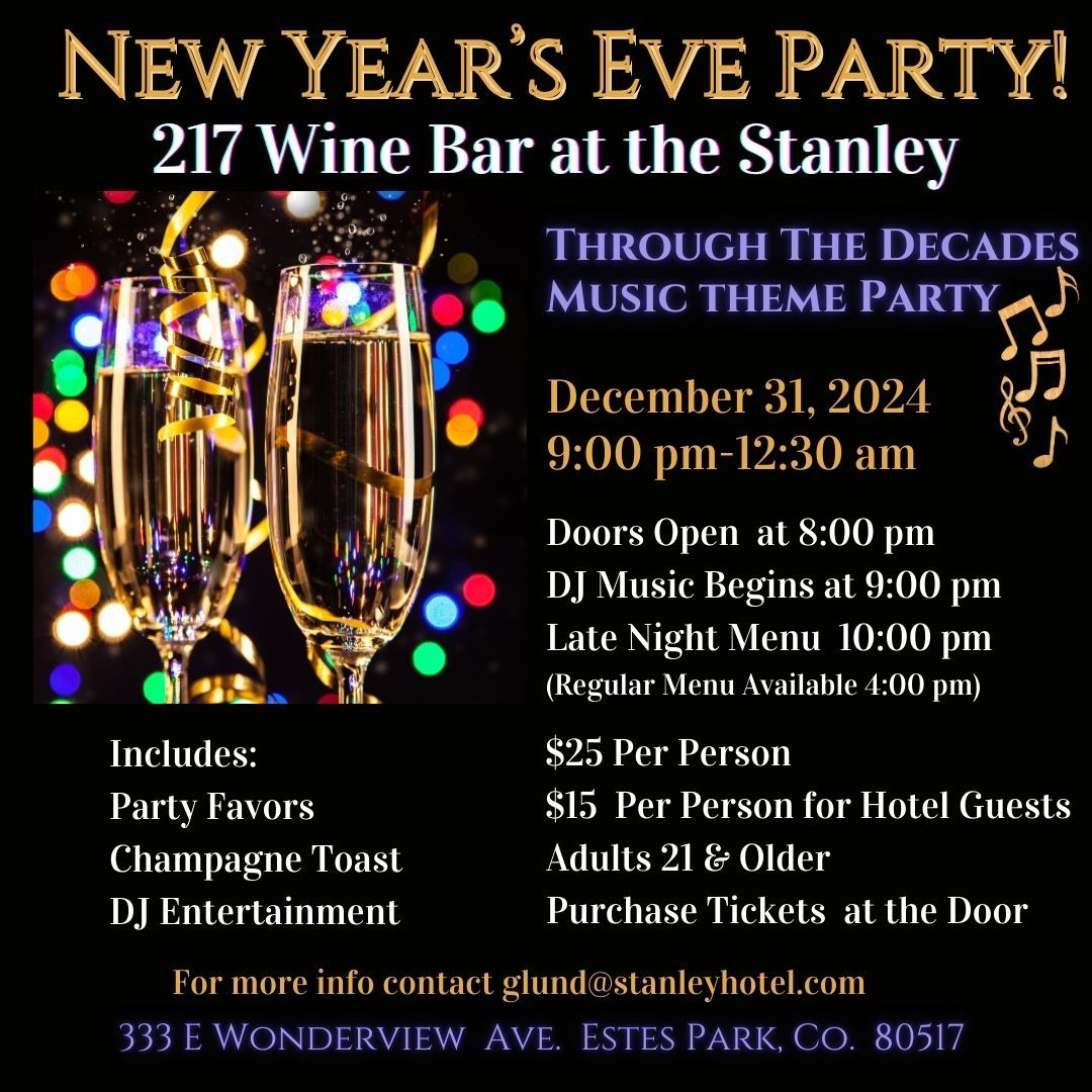 Ring in the New Year at 217 Wine Bar!