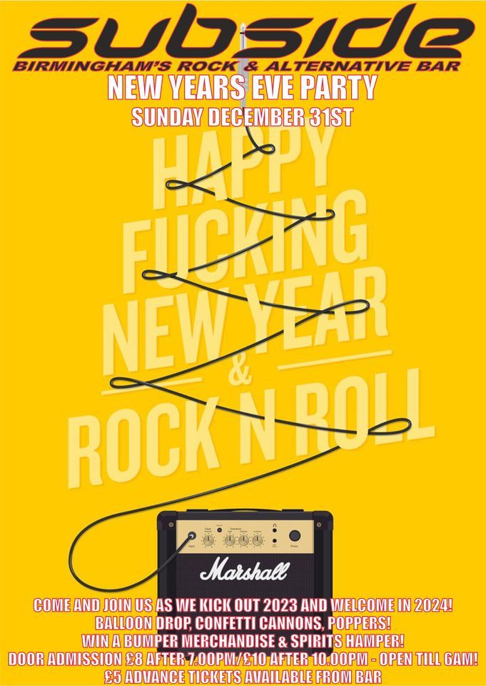New Years Eve Party! Open till 6am!