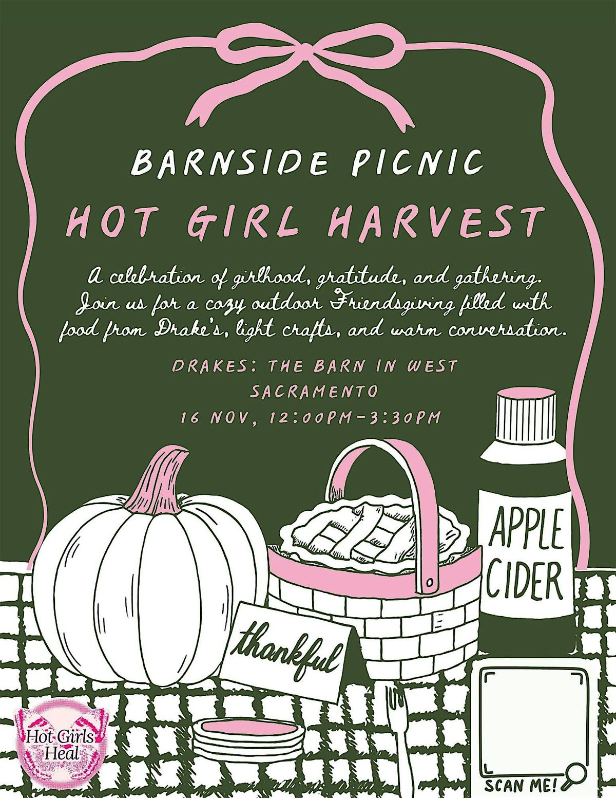 Hot Girl Harvest: A Barnside Friendsdgiving Picnic