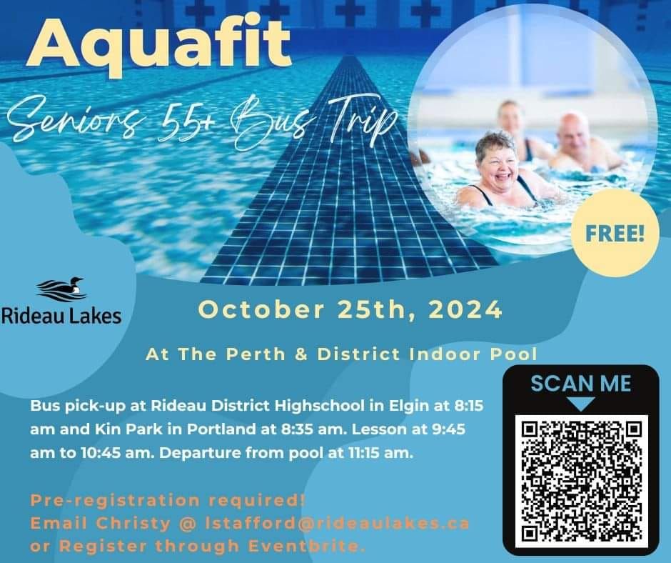 Seniors 55+ Aquafit Bus Trip