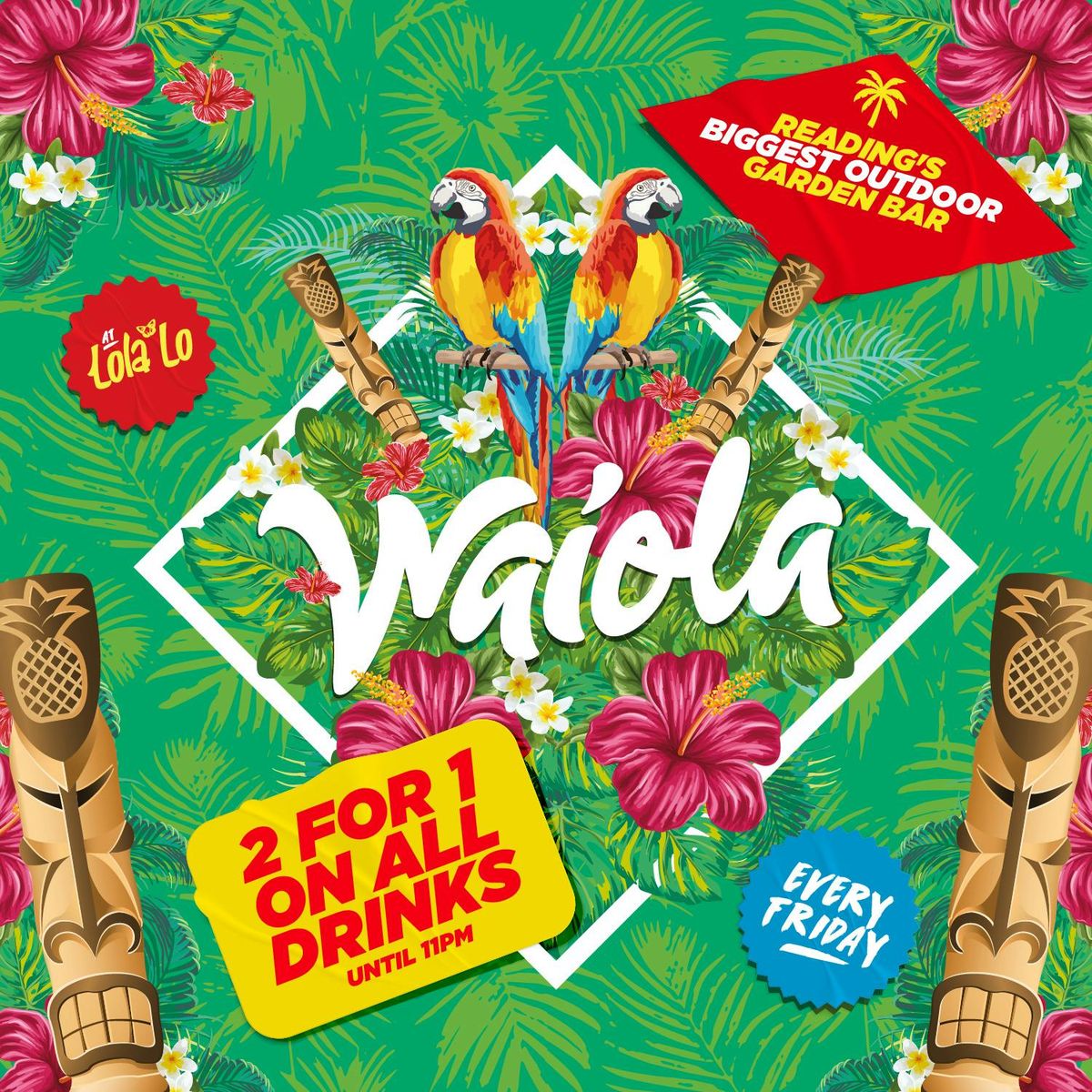 Waiola: 2-4-1 Drinks Before 11 \ud83c\udf34